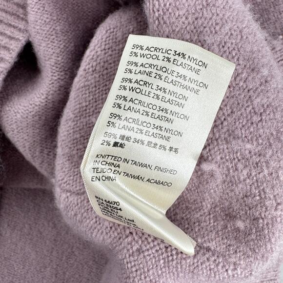 Free People After Glow Mock Neck Sweater Purple Size Small - Picture 6 of 8